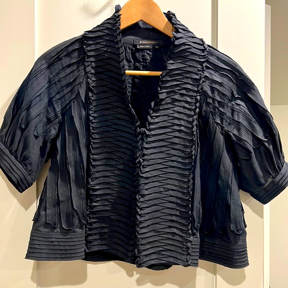 BCBGMAXARIA COTTON DRESS SHRUG